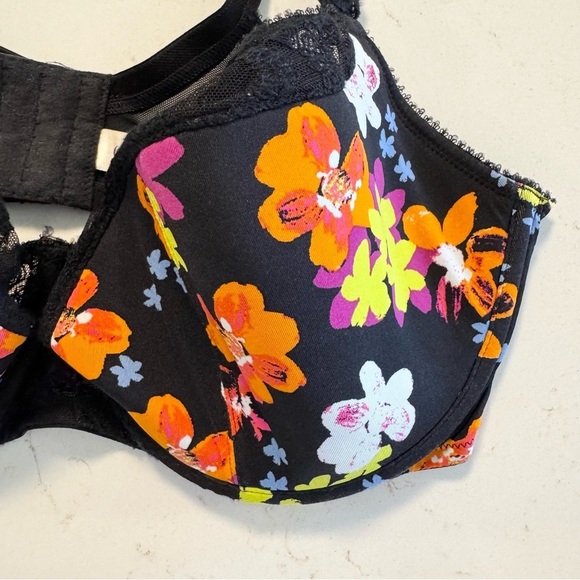 CACIQUE 38 DDD FLORAL BRA - Picture 3 of 10